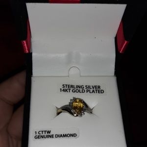 14kt gold plated sterling silver ring